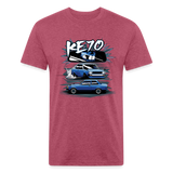 Fitted Cotton/Poly Drift KE70 - heather burgundy